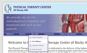 Physical Therapy Center of Rocky Hill Website